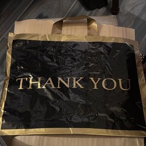 Black and Gold Thank You Bag(10)